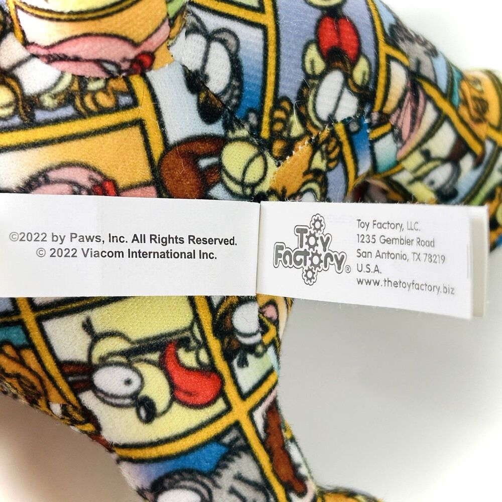 Garfield & Odie Dog Comic Strip Print Plush 2022 Viacom Nickelodeon Toy Factory - Picture 11 of 12